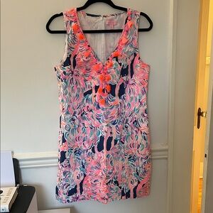 Lilly Pulitzer Pink and Navy Mini Dress